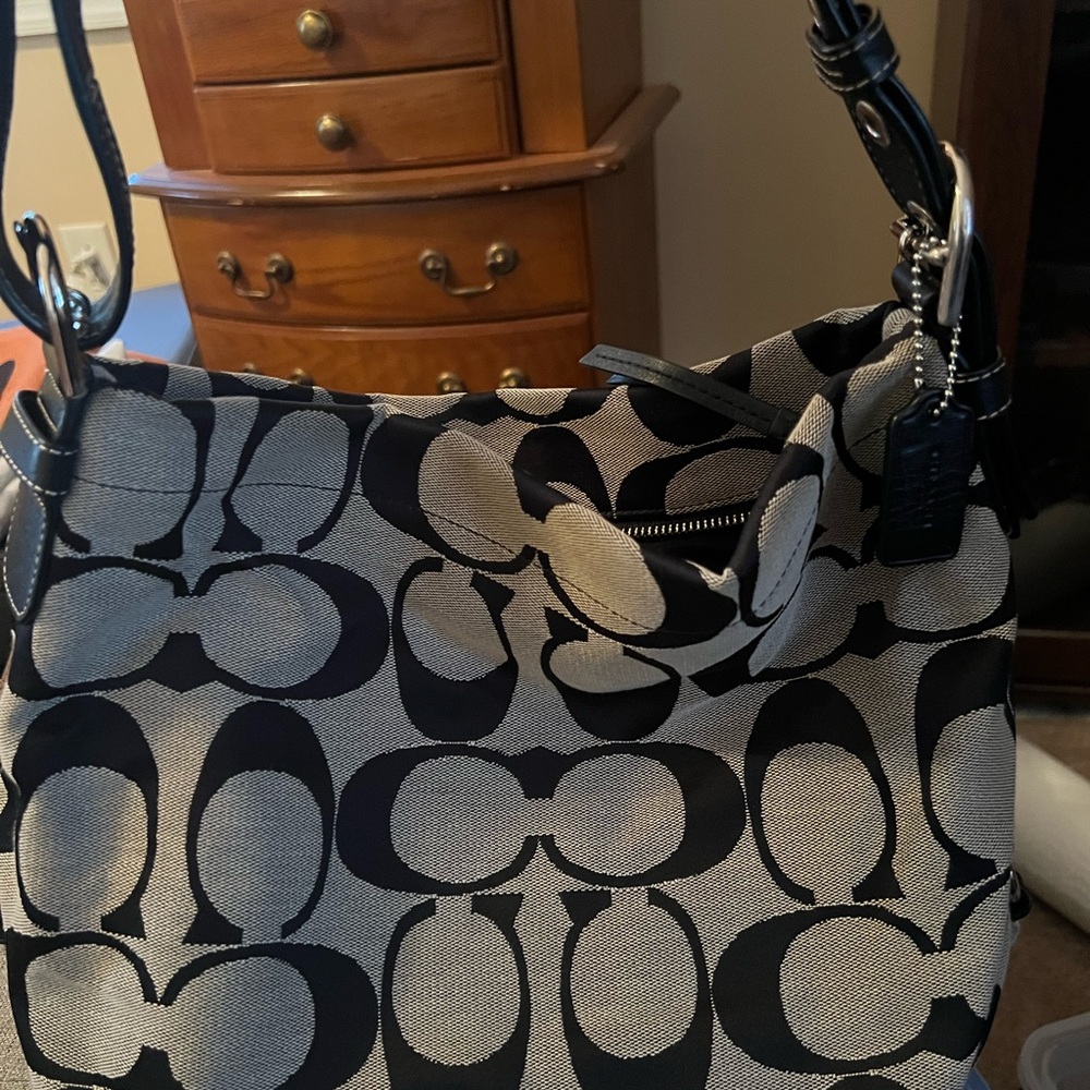 Coach Blac Signature Tote Bag